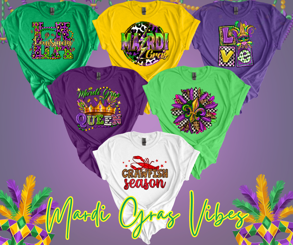 mardi gras tees